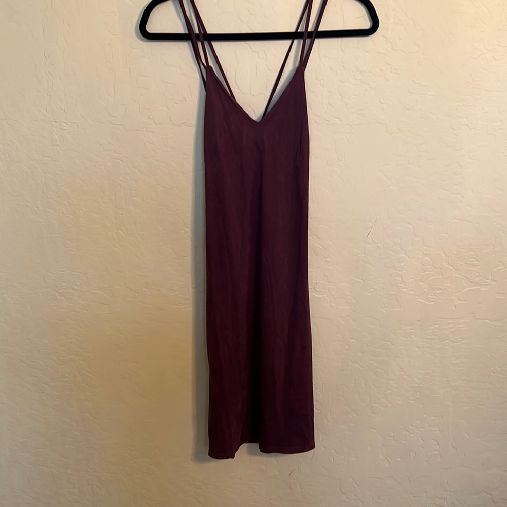 Dark purple slip dress